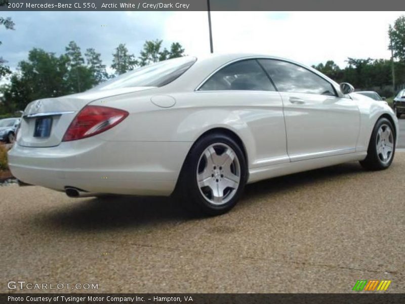 Arctic White / Grey/Dark Grey 2007 Mercedes-Benz CL 550