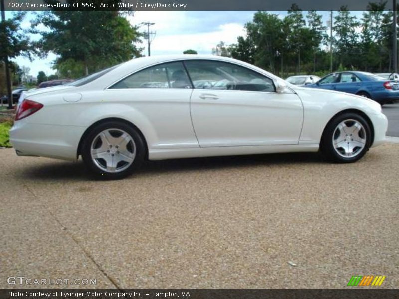 Arctic White / Grey/Dark Grey 2007 Mercedes-Benz CL 550