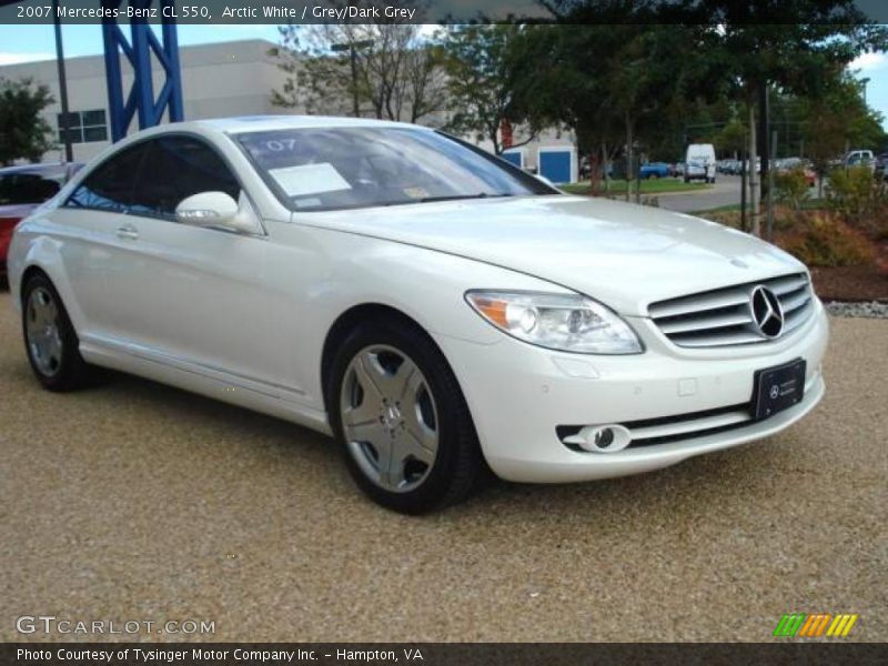 Arctic White / Grey/Dark Grey 2007 Mercedes-Benz CL 550