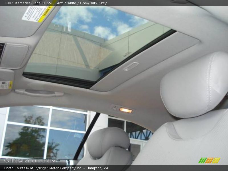 Arctic White / Grey/Dark Grey 2007 Mercedes-Benz CL 550