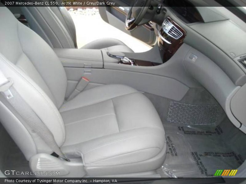 Arctic White / Grey/Dark Grey 2007 Mercedes-Benz CL 550