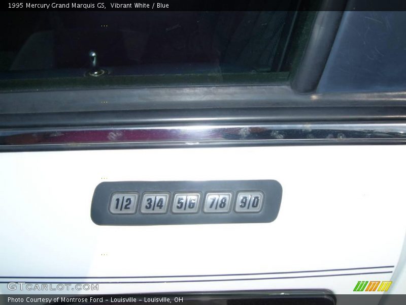 Vibrant White / Blue 1995 Mercury Grand Marquis GS