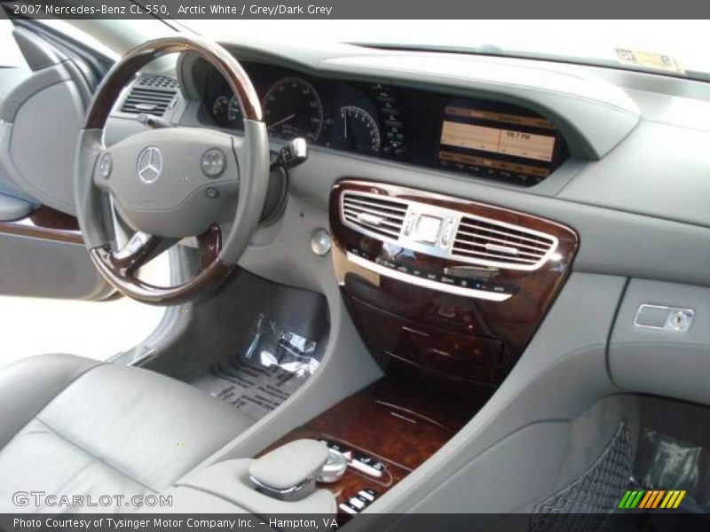 Arctic White / Grey/Dark Grey 2007 Mercedes-Benz CL 550