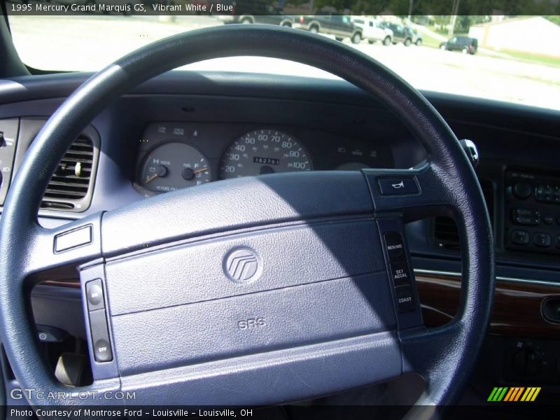Vibrant White / Blue 1995 Mercury Grand Marquis GS