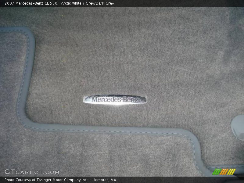 Arctic White / Grey/Dark Grey 2007 Mercedes-Benz CL 550