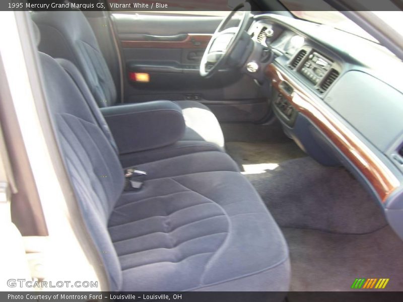 Vibrant White / Blue 1995 Mercury Grand Marquis GS