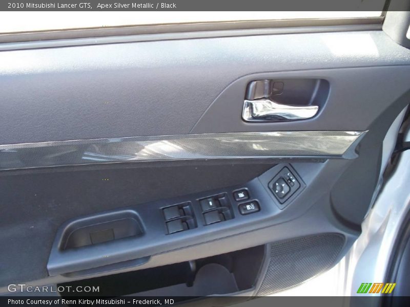 Apex Silver Metallic / Black 2010 Mitsubishi Lancer GTS