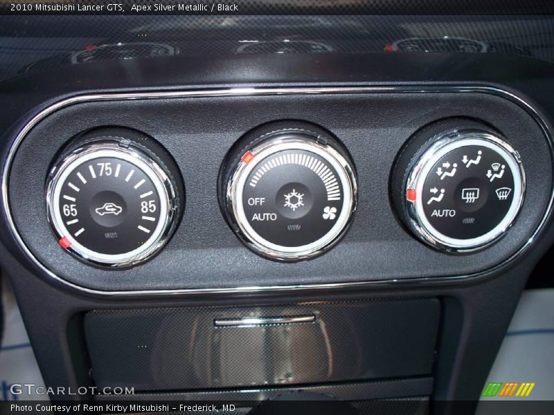 Apex Silver Metallic / Black 2010 Mitsubishi Lancer GTS