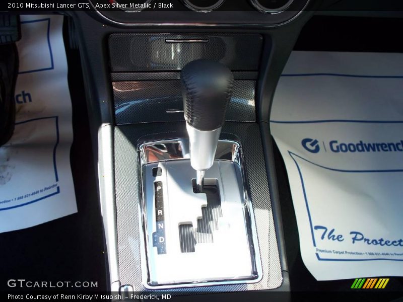 Apex Silver Metallic / Black 2010 Mitsubishi Lancer GTS