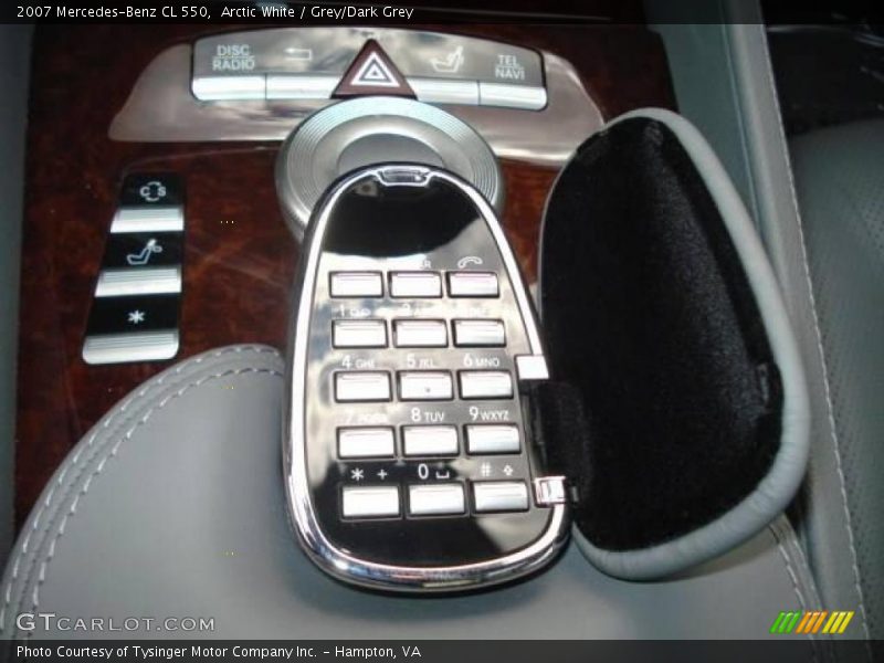 Arctic White / Grey/Dark Grey 2007 Mercedes-Benz CL 550