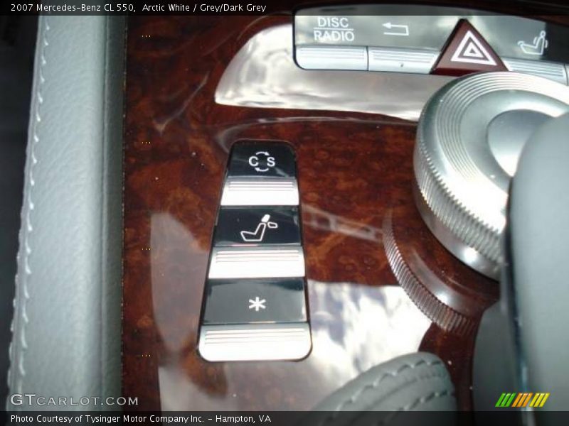 Arctic White / Grey/Dark Grey 2007 Mercedes-Benz CL 550
