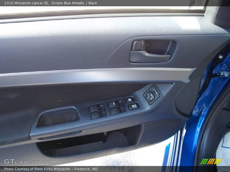 Octane Blue Metallic / Black 2010 Mitsubishi Lancer ES