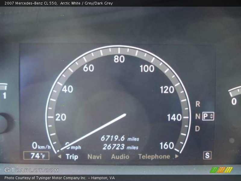 Arctic White / Grey/Dark Grey 2007 Mercedes-Benz CL 550