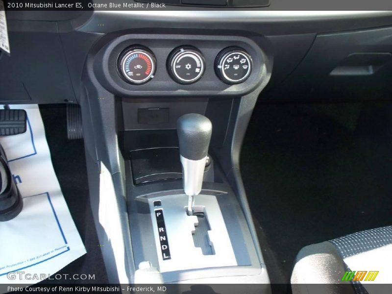 Octane Blue Metallic / Black 2010 Mitsubishi Lancer ES