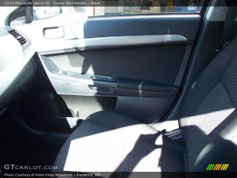 Octane Blue Metallic / Black 2010 Mitsubishi Lancer ES