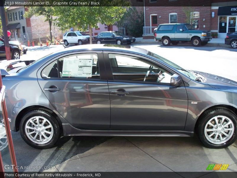 Graphite Gray Pearl / Black 2010 Mitsubishi Lancer ES