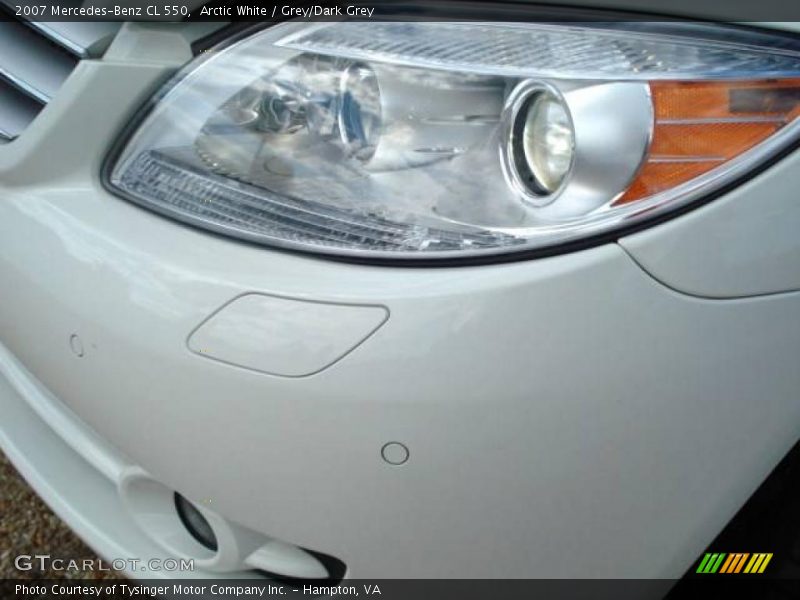 Arctic White / Grey/Dark Grey 2007 Mercedes-Benz CL 550