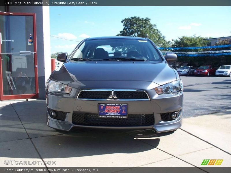 Graphite Gray Pearl / Black 2010 Mitsubishi Lancer ES