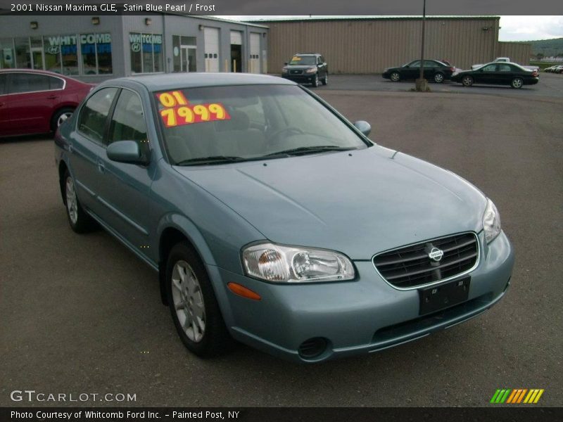 Satin Blue Pearl / Frost 2001 Nissan Maxima GLE