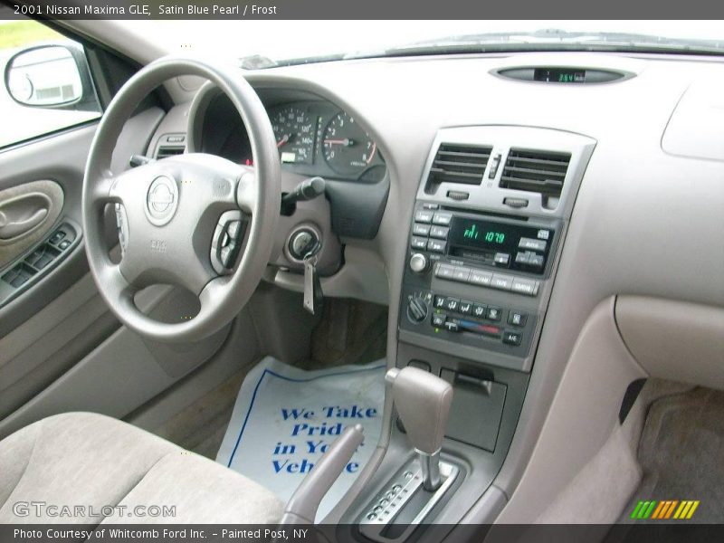 Satin Blue Pearl / Frost 2001 Nissan Maxima GLE