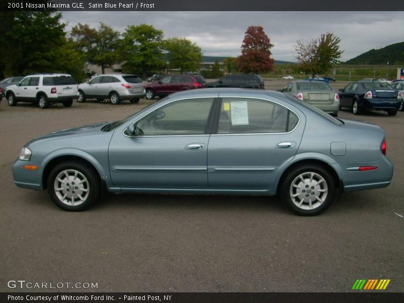 Satin Blue Pearl / Frost 2001 Nissan Maxima GLE