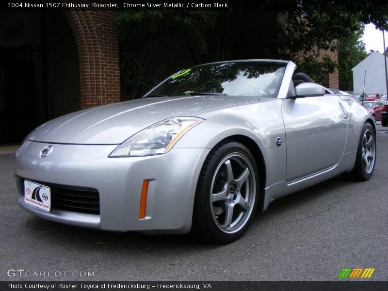 Chrome Silver Metallic / Carbon Black 2004 Nissan 350Z Enthusiast Roadster