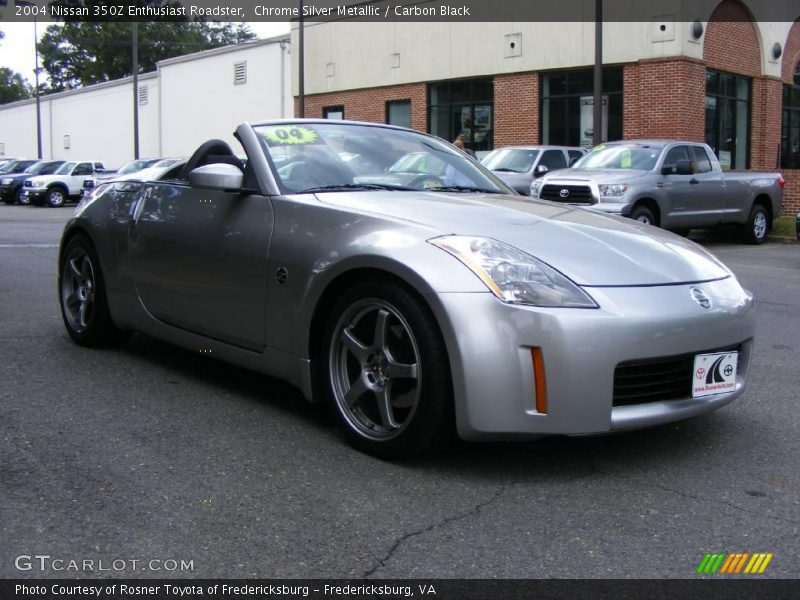 Chrome Silver Metallic / Carbon Black 2004 Nissan 350Z Enthusiast Roadster
