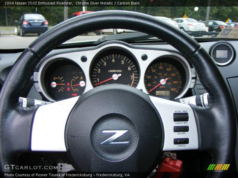 Chrome Silver Metallic / Carbon Black 2004 Nissan 350Z Enthusiast Roadster