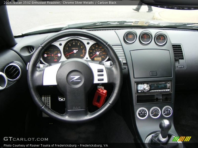 Chrome Silver Metallic / Carbon Black 2004 Nissan 350Z Enthusiast Roadster