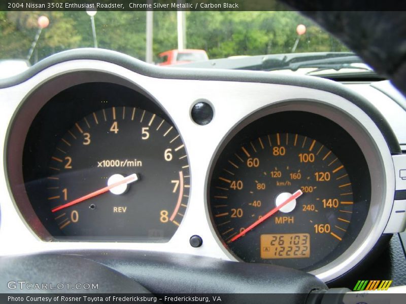 Chrome Silver Metallic / Carbon Black 2004 Nissan 350Z Enthusiast Roadster