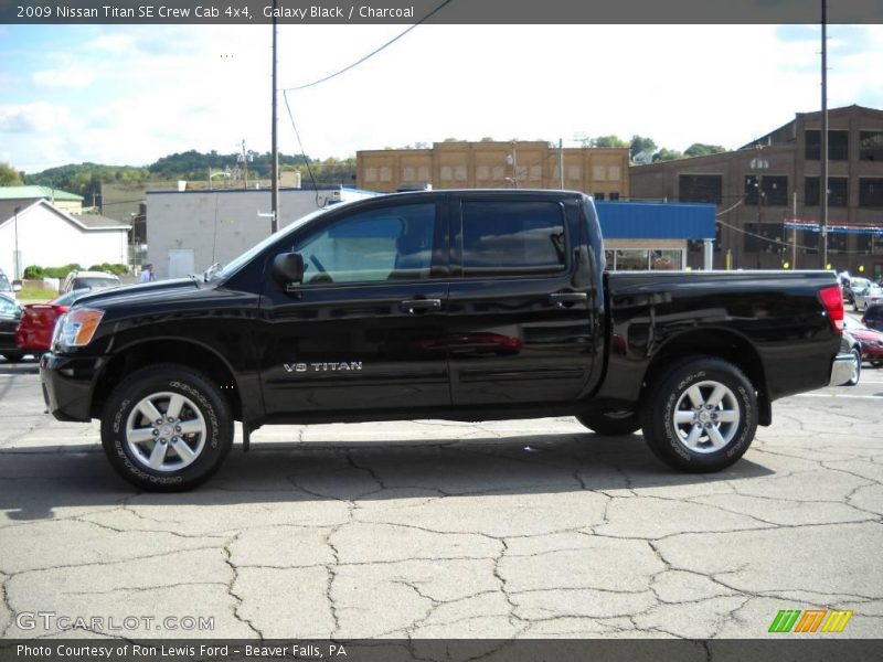 Galaxy Black / Charcoal 2009 Nissan Titan SE Crew Cab 4x4