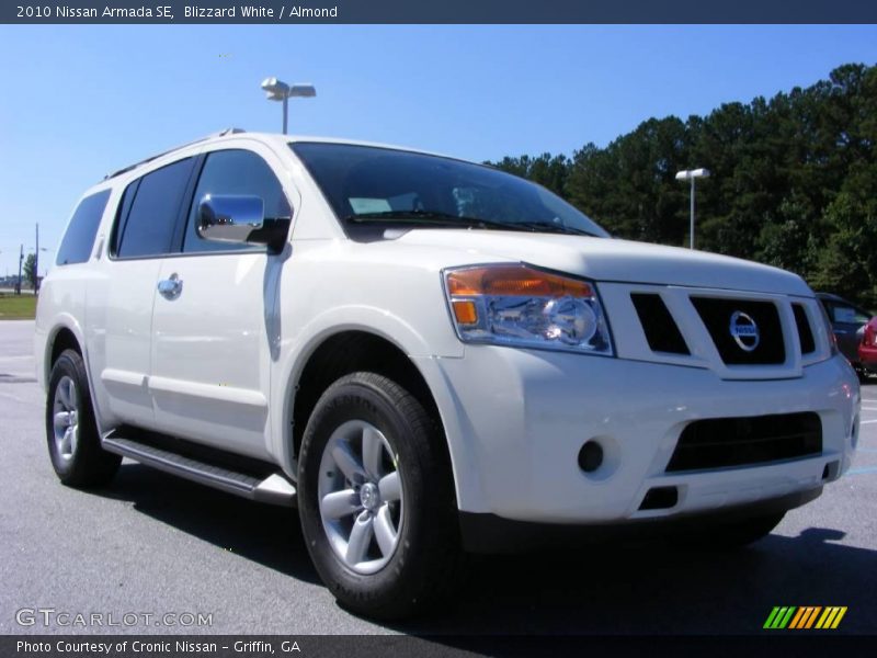 Blizzard White / Almond 2010 Nissan Armada SE