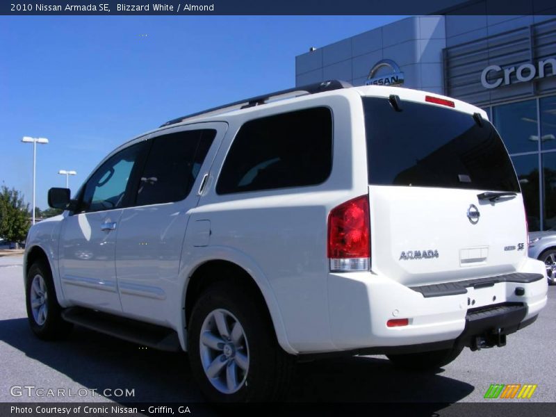 Blizzard White / Almond 2010 Nissan Armada SE
