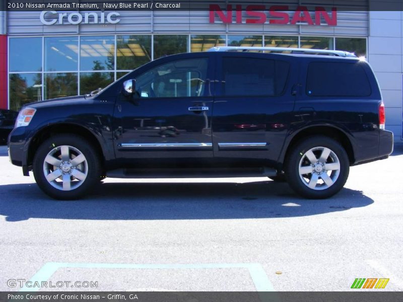 Navy Blue Pearl / Charcoal 2010 Nissan Armada Titanium