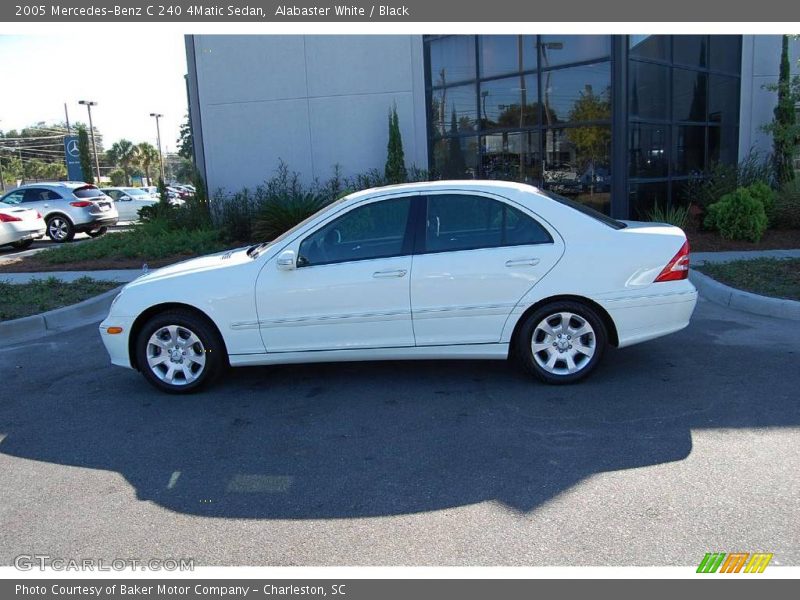 Alabaster White / Black 2005 Mercedes-Benz C 240 4Matic Sedan