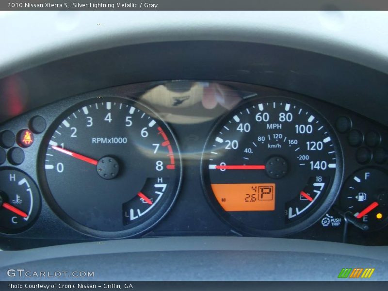 Silver Lightning Metallic / Gray 2010 Nissan Xterra S