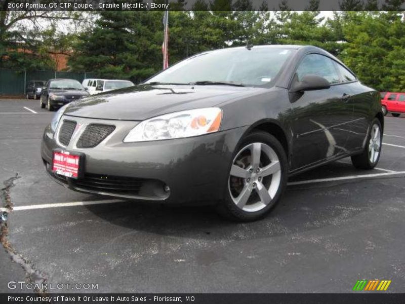 Granite Metallic / Ebony 2006 Pontiac G6 GTP Coupe