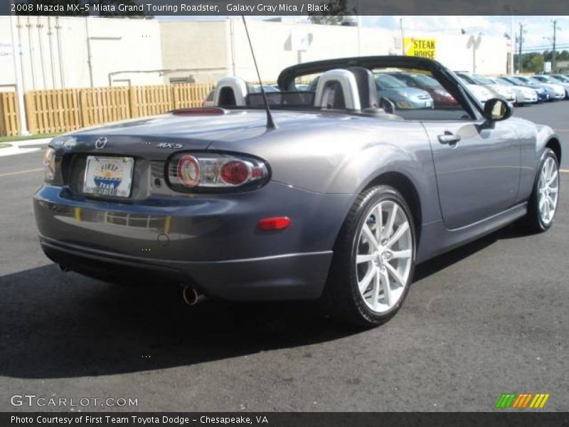 Galaxy Gray Mica / Black 2008 Mazda MX-5 Miata Grand Touring Roadster