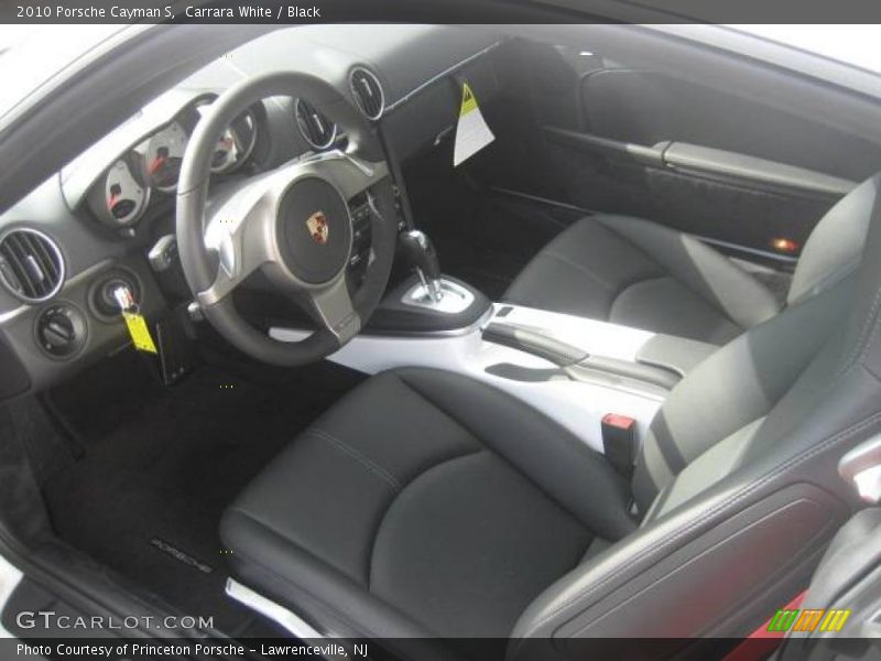 Carrara White / Black 2010 Porsche Cayman S