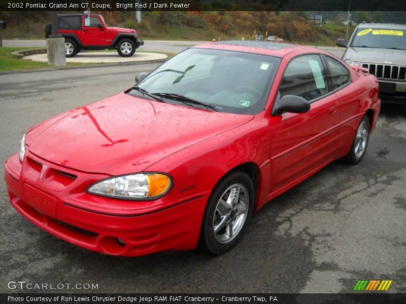 Bright Red / Dark Pewter 2002 Pontiac Grand Am GT Coupe