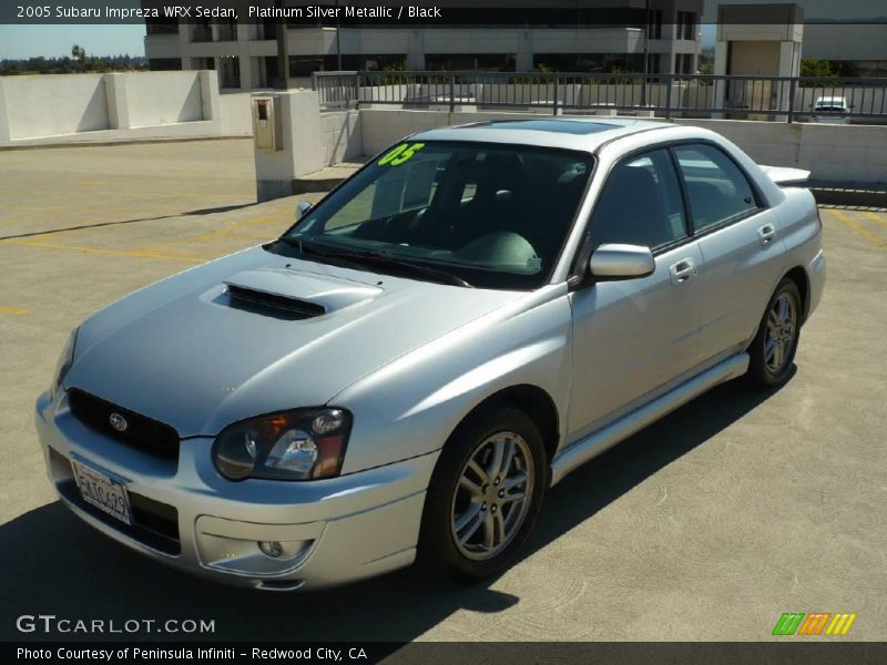 Platinum Silver Metallic / Black 2005 Subaru Impreza WRX Sedan