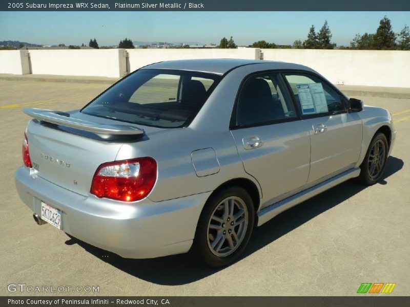 Platinum Silver Metallic / Black 2005 Subaru Impreza WRX Sedan