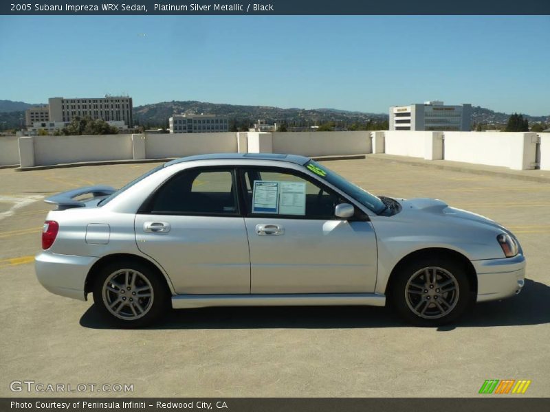 Platinum Silver Metallic / Black 2005 Subaru Impreza WRX Sedan