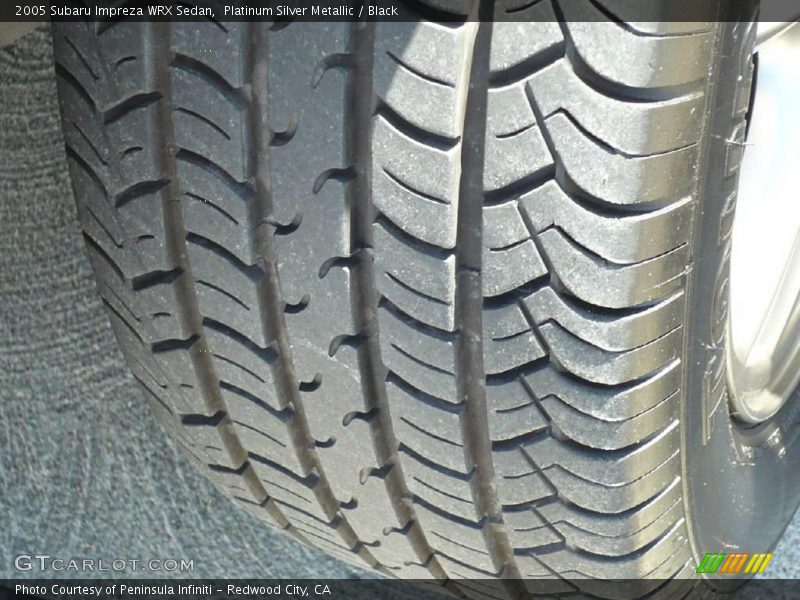 Platinum Silver Metallic / Black 2005 Subaru Impreza WRX Sedan