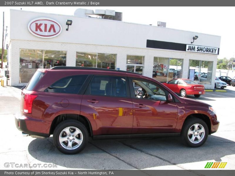Dark Cranberry Metallic / Beige 2007 Suzuki XL7 AWD