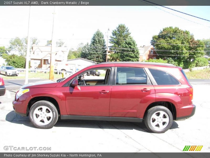 Dark Cranberry Metallic / Beige 2007 Suzuki XL7 AWD