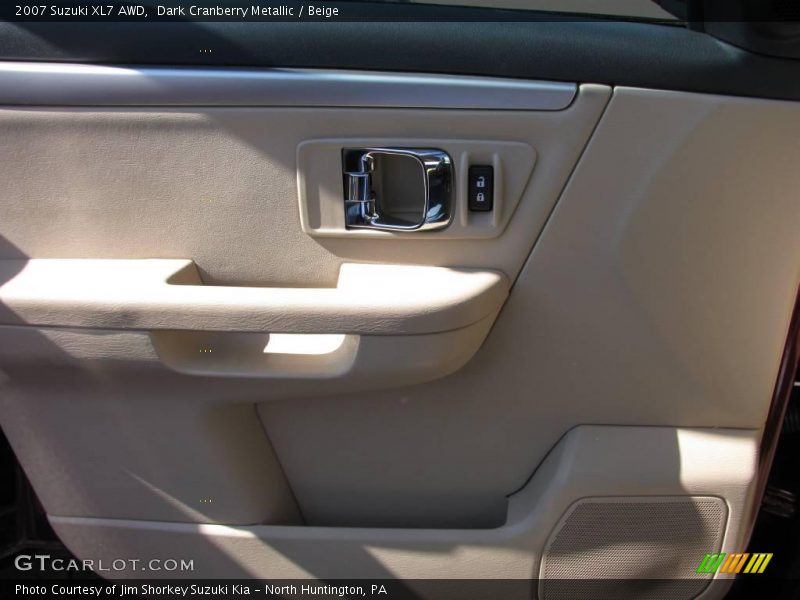 Dark Cranberry Metallic / Beige 2007 Suzuki XL7 AWD