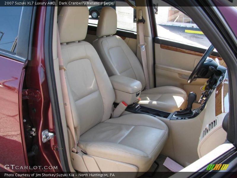 Dark Cranberry Metallic / Beige 2007 Suzuki XL7 Luxury AWD