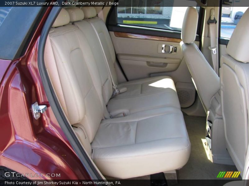 Dark Cranberry Metallic / Beige 2007 Suzuki XL7 Luxury AWD