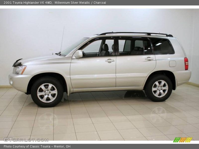 Millennium Silver Metallic / Charcoal 2001 Toyota Highlander V6 4WD